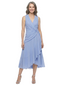 ChicSew Sleeveless V-Neck Chiffon Ruched A-Line Dress For Mother Of The Bride With Unique Ruffles