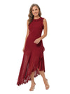 ChicSew Jewel Sleeveless High-Low Chiffon A-Line Mother Of The Bride Dresses