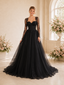 ChicSew Unique Sweetheart Lace Tulle Long Sleeves A-Line Maxi Long Wedding Dresses