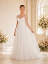 ChicSew Elegant Illusion Lace Tulle Long Sleeves A-Line Floor-Length Wedding dresses