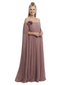 ChicSew Pleated Floral Applique Floor Length Chiffon Romantic Mom Of The Groom Dresses