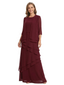 ChicSew Jewel 3/4 Sleeve Layered Ruffle Chiffon Two Piece Mother Of The Bride Dresses