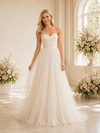 ChicSew Elegant Sweetheart Boning Pleated Lace A-Line Maxi Wedding Dresses Online
