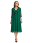 ChicSew Classy A-Line Mother Of The Groom Dresses With Jacket V-Neck Chiffon Tea-Length Applique Gown