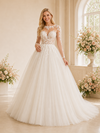 ChicSew Romantic Illusion A-Line Boning Lace Tulle Long Wedding Dresses With Button