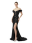 ChicSew Sparkly Off Shoulder Side Slit Sequin Mermaid Floor Length Prom Dress
