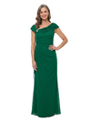 ChicSew Asymmetrical Neck Sheath Chiffon Floor-Length Mother Of The Groom Gowns