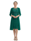 ChicSew Modern 3/4 sleeves Lace Sheath Mother Of The Bride Dresses With Lace Chiffon Jacket