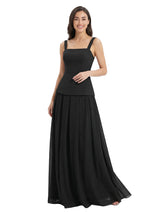 Classy Square Neck Sleeveless A-Line Mother of the Bride Dress