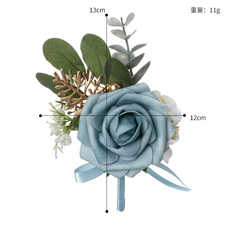 New Mori Wedding Outdoor Wedding Sister Group Wrist Flowers Men Corsage Fresh Flowers, CG6670