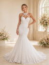ChicSew Romantic High Neck Sleeveless Tulle Lace Appliques Floor-Length Wedding Dress