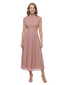ChicSew Fancy High-Neck Sleeveless Tea-Length Chiffon Mother Of The Groom Dress With Cutout