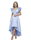 ChicSew Classy V-Neck Soft Satin A-Line Mother Of The Groom Dresses High-Low Maxi Sleeveless Gown