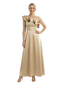 Chicsew Elegant One Shoulder Ruffle Ankle-Length Satin A-Line Mother Of The Bride Dresses