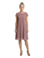ChicSew Jewel Short Sleeves Knee Length Chiffon A-Line Mom Of The Groom Dresses