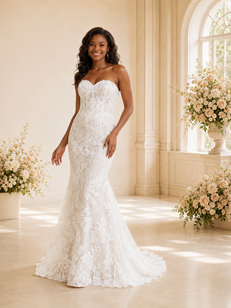 ChicSew Romantic Sweetheart Lace Mermaid Floor-Length Wedding Dress