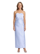 ChicSew Strapless Sweetheart Satin Mother Of The Groom Dress With Fancy Sheath Cut