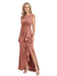 ChicSew Cap Sleeves Soft Satin Floor-Length Mermaid Mother Of The Bride Dress With Ruffle