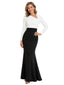 ChicSew Modern Long Sleeve Mermaid Floor Length Formal Mother Of The Bride Dress