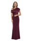 ChicSew Asymmetric Ruched Satin Mermaid Floor Length Mother of the Bride Dress