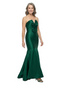 ChicSew Strapless Bow Detail Floor Length Satin Mermaid Elegant Mother of the Bride Dress