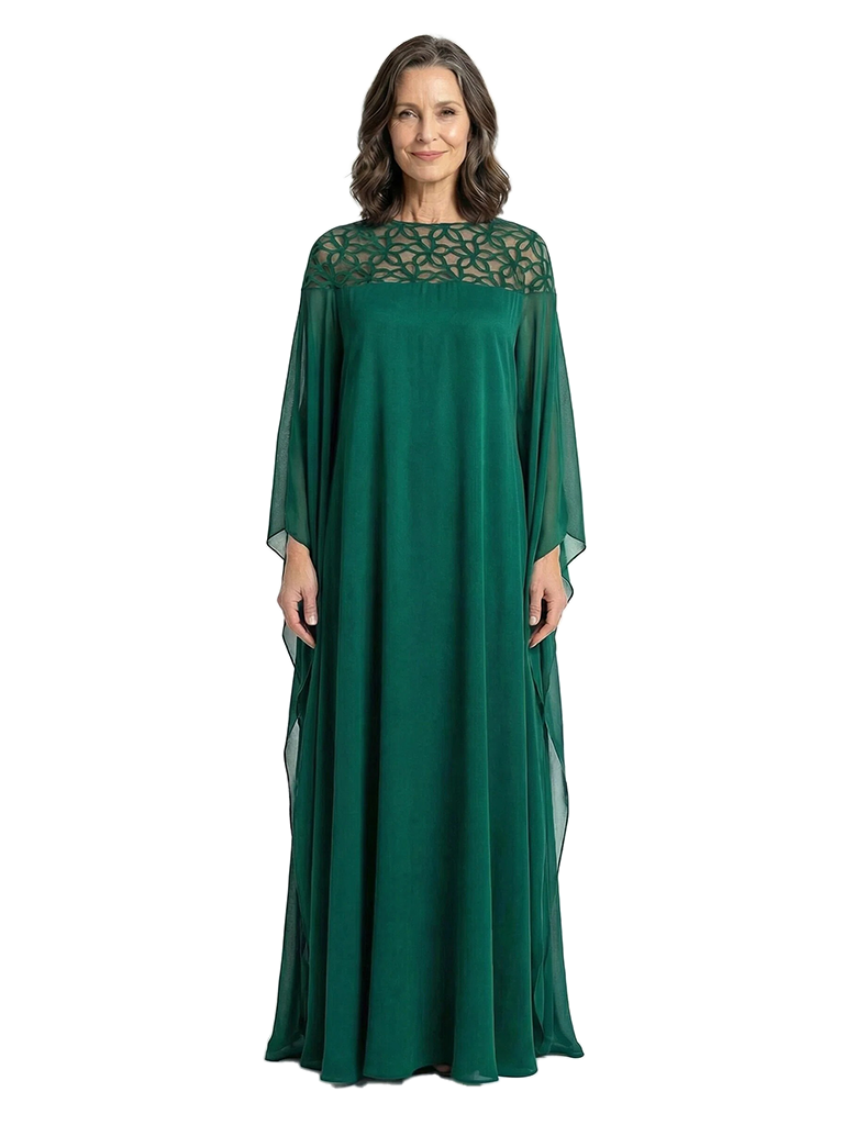 ChicSew A-Line Modern Long Sleeves Chiffon Mother Of The Groom Dress Floor- Length