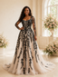ChicSew Unique A-Line Scoop Long Sleeves Tulle Maxi Wedding Dress With Lace Applique