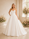 ChicSew Elegant Sweetheart Satin A-Line Floor-Length Wedding Dress