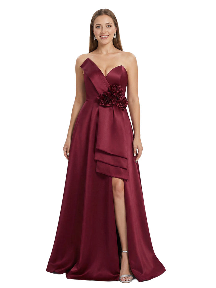 Stunning Strapless Sweetheart Mother of the Groom Gown with Bow Knot