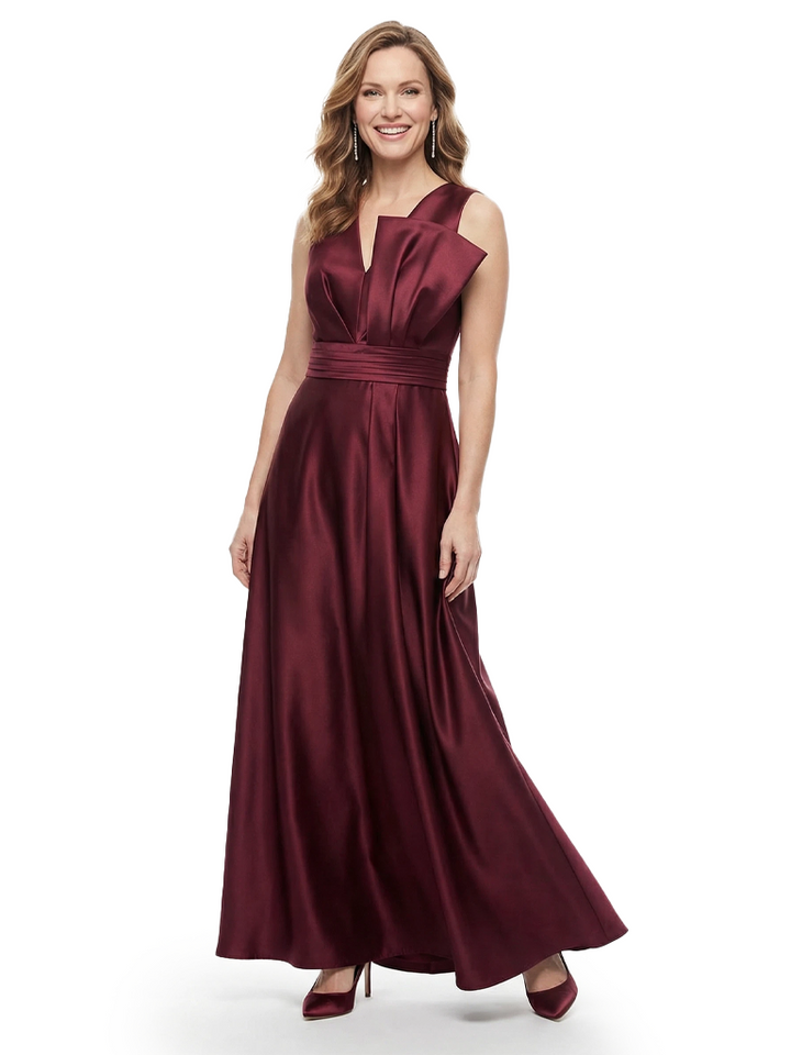 Chicsew Elegant Spaghetti Straps Satin A-Line Mother Of The Bride Dresses