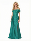 Stunning Off The Shoulder Mermaid Dress For Mother Of The Groom With Waist Drape