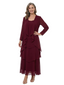 ChicSew Unique Two Piece A-Line Long Sleeves Chiffon Mother Of The Groom Dresses