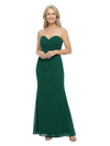 ChicSew Strapless Sweetheart Ruched Bodice Floor Length Chiffon Mermaid Mother of the Bride Dress