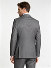 Classic 2 Piece Grey Men's Suit with Regular Fit and Sophisticated Peak Lapel