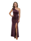 ChicSew One Shoulder Velvet Ankle-Length Mermaid Mother Of The Bride Gown Dresses