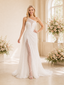 ChicSew Elegant One Shoulder A-line Glitter Tulle Side Slit Long Wedding Dresses