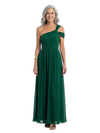 ChicSew One Shoulder Floor Length Chiffon A-Line Formal Evening Party Dresses For Mother Of The Bride