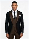 Color Blocking 1 Piece Men's Suit with Regular Fit and Sophisticated Peak Lapel