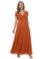 ChicSew V-Neck Pleats Chiffon A-Line Floor-Length Mother Of The Bride Dress
