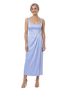 ChicSew Pretty Square Neck Satin Sheath Mother Of The Bride Dress Tea-Length