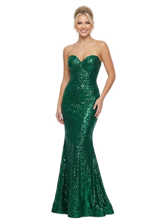 ChicSew Sparkly Mermaid Sweetheart Sequin Long Party Prom Dresses