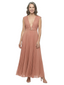 ChicSew Modern Pleated Sleeveless Chiffon V-Neck A-Line Mother Of The Bride Dresses Ankle-Length