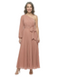 ChicSew Beautiful A-Line One Shoulder Long Sleeve Pleated Chiffon Mother Of The Groom Dresses