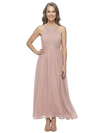 ChicSew Stylish Halter Sleeveless A-Line Chiffon Mother Of The Groom Gown With Pleats
