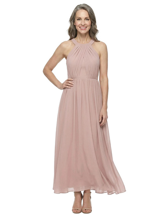 ChicSew Stylish Halter Sleeveless A-Line Chiffon Mother Of The Groom Gown With Pleats