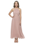 ChicSew Stylish Halter Sleeveless A-Line Chiffon Mother Of The Groom Gown With Pleats