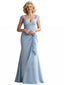 Elegant Mermaid Sweetheart Crepe Sleeveless Ruffles Mother of the Brides Dresses