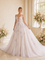 ChicSew Unique Spaghetti Straps A-Line Lace Tulle Maxi Wedding Dresses With Long Train