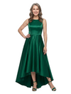 ChicSew Round Neck Sleeveless A-Line Satin Mother Of The Groom Evening Gowns