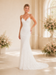 ChicSew Romantic Spaghetti Straps V-Neck Lace Mermaid Wedding Dresses With Train